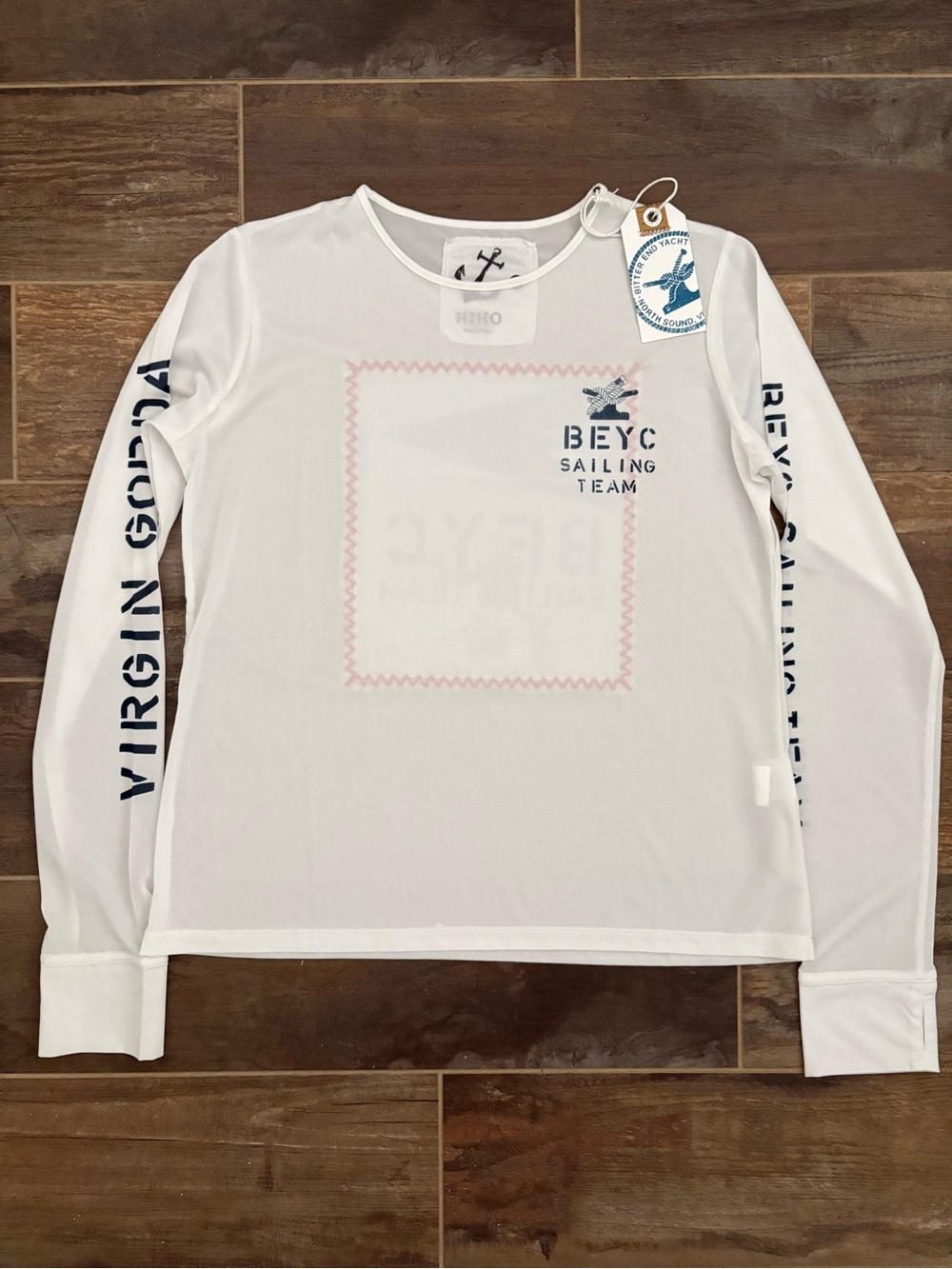 Hiho Bitter End Yacht Club Sailing Team UPF 50 Mesh Top Large New